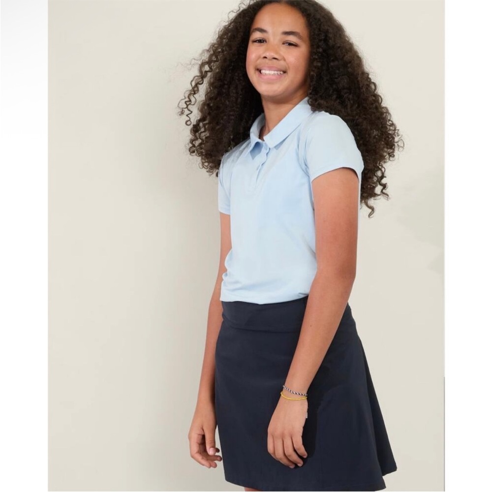 Athleta Girl school day skort Navy Blue skirt Tennis girls L‎ 8-10